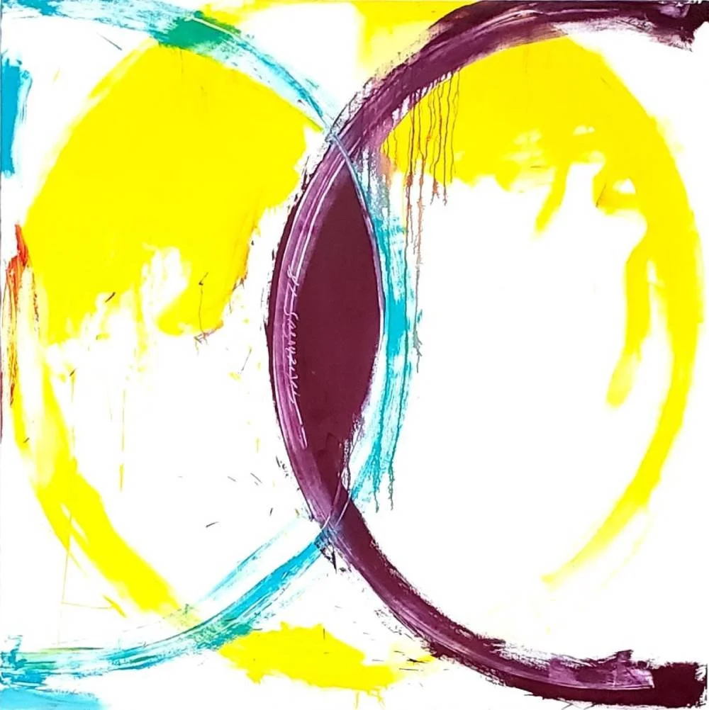 Circle #4, 2018, acrylic on canvas, 72" x 72" (183 x 183 cm)