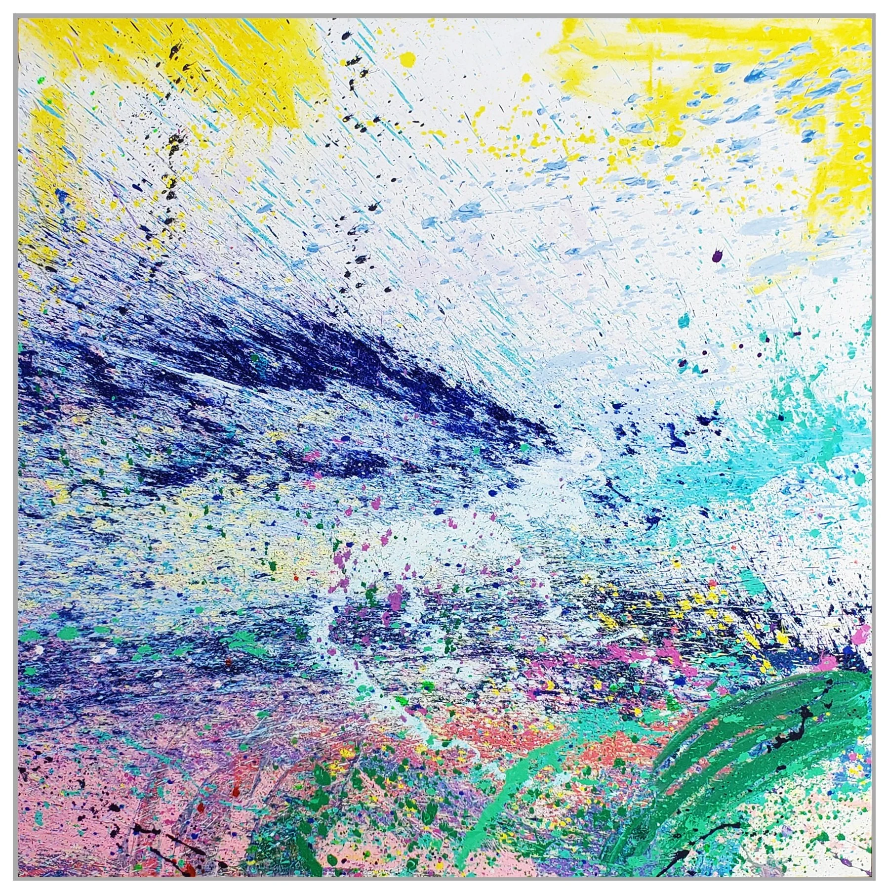 Napa Valley #92, 2019, acrylic on canvas, 72" x 72" (183 x 183 cm) in Napa Valley, California, USA