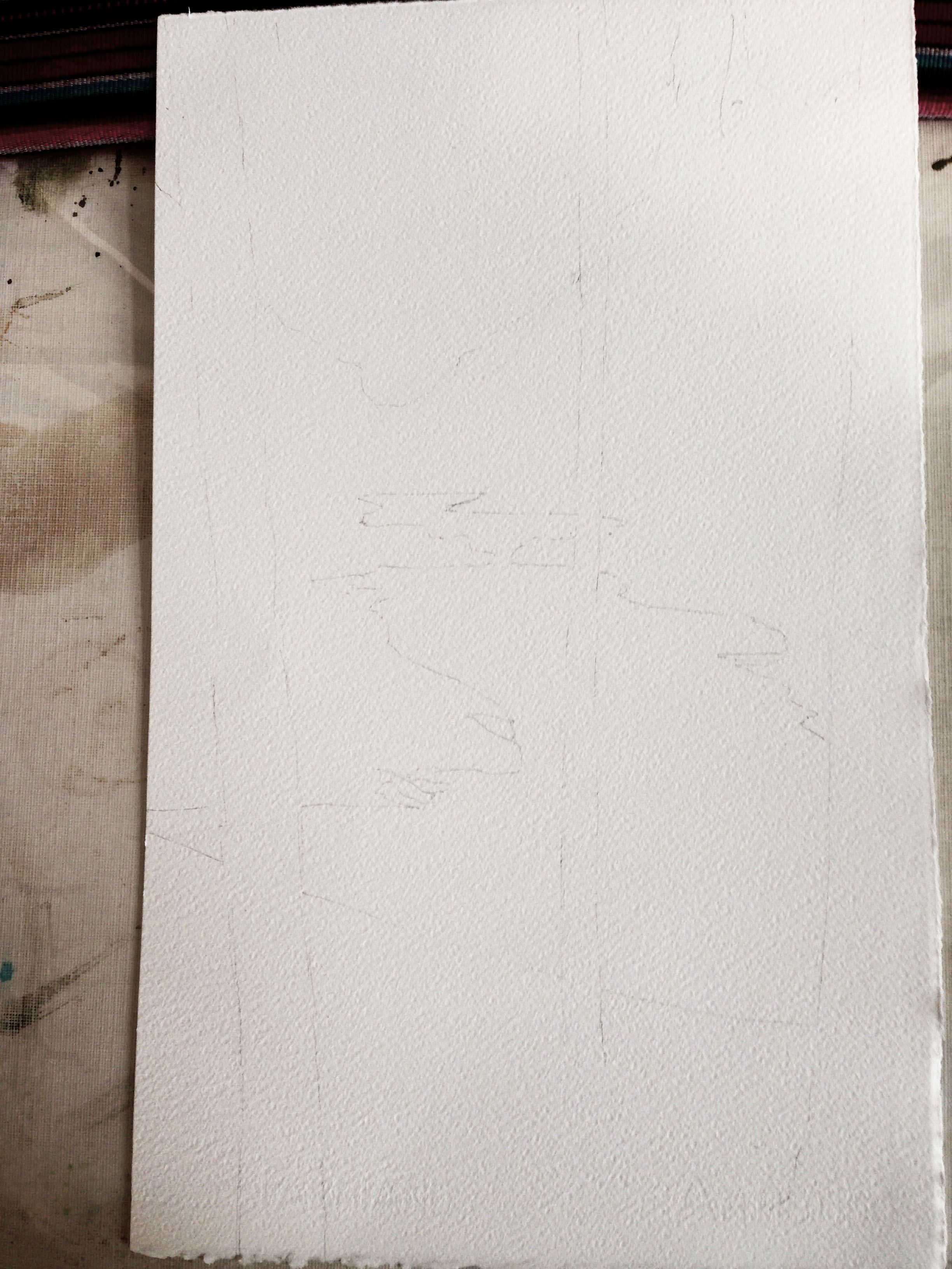 only the simplest of shapes. focusing on where hard edges have to go or spaces have to be preserved.