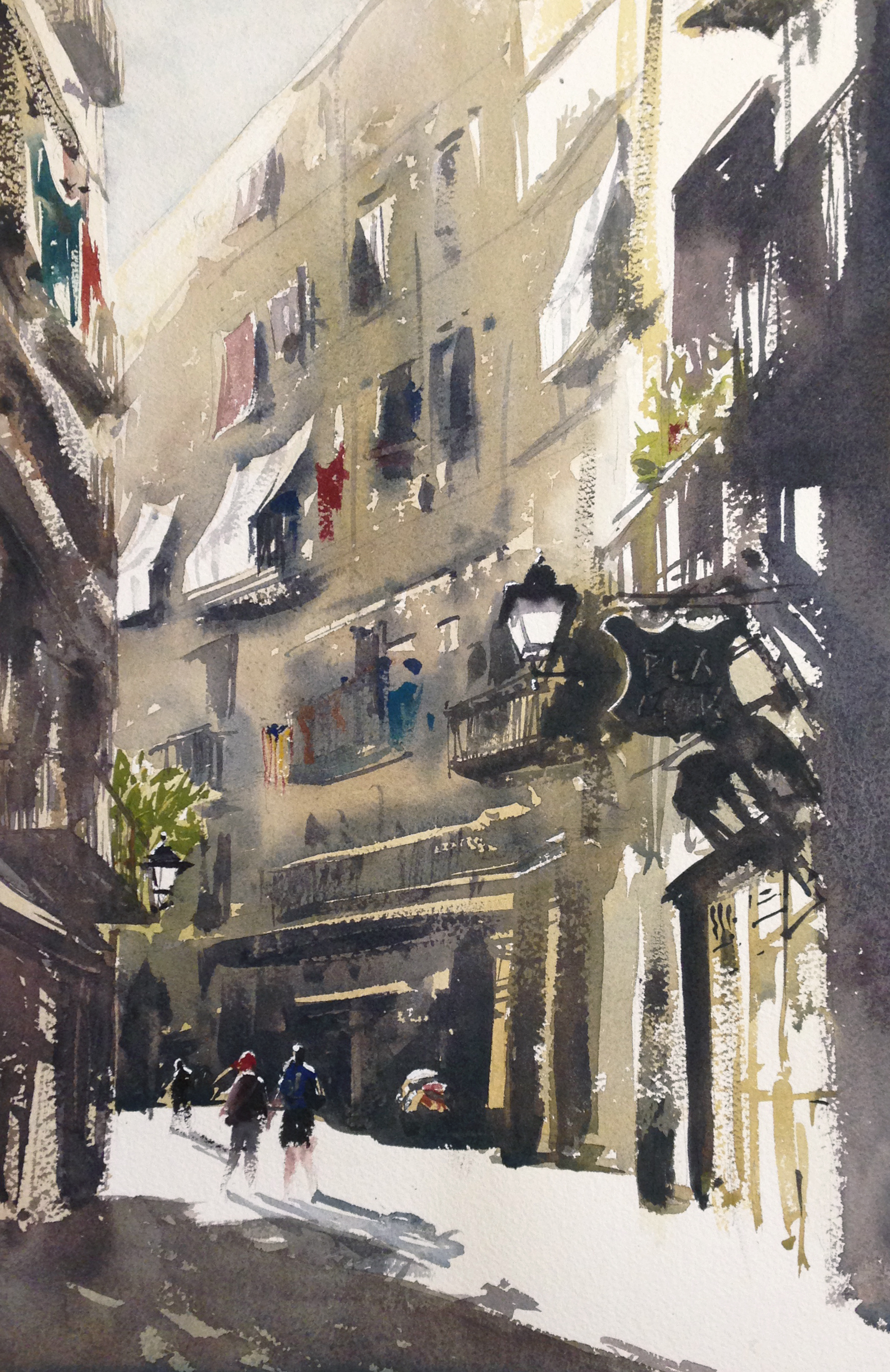 #3- bigger painting, with the primary goal of changing the composition and making it more vertical. the level of detail is actually pretty much the same as the last iteration.