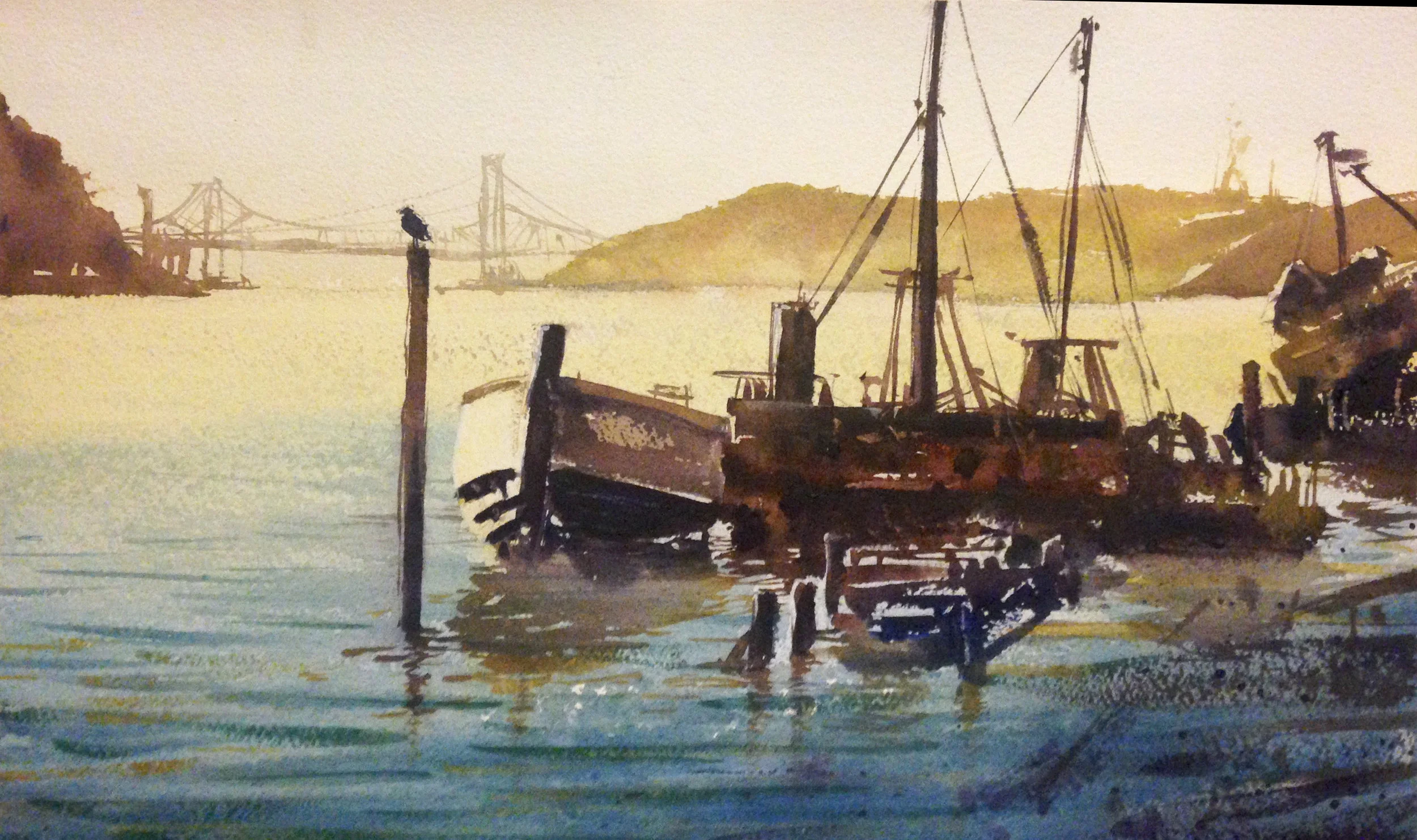 Sunken Boat- SOLD