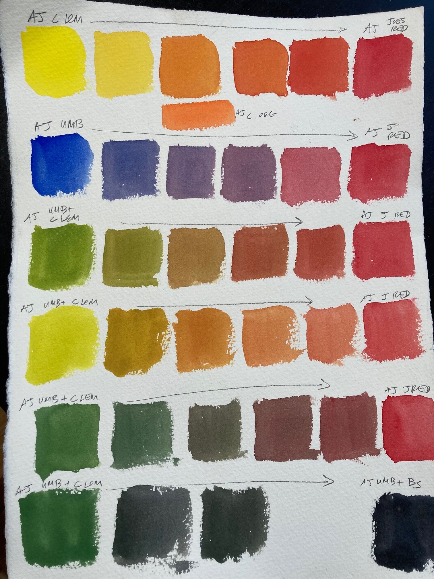 Colour Mixing: Warm Colour Palettes for Painting in Autumn