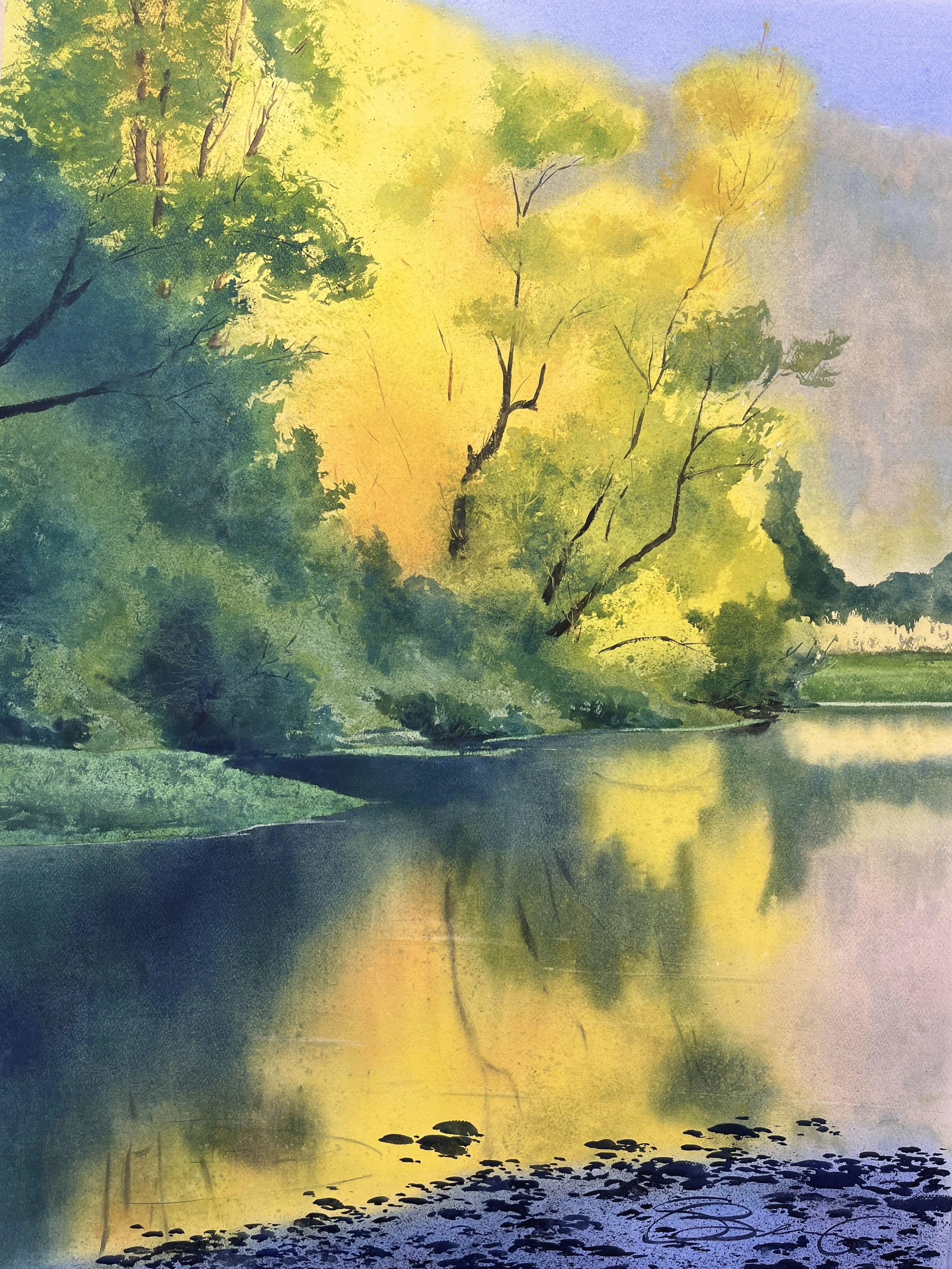Russian River Morning, 48x36, 4645$.jpg