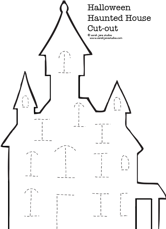 Haunted House Template Printable