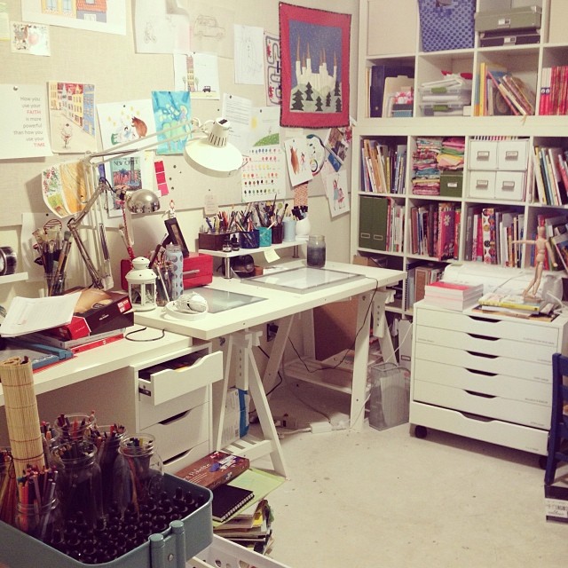 (the studio before)