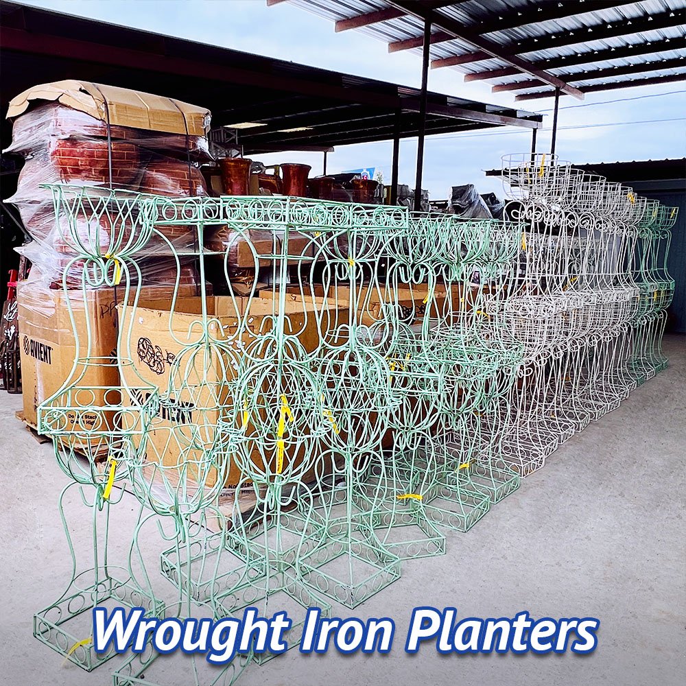 Wrought Iron Planters