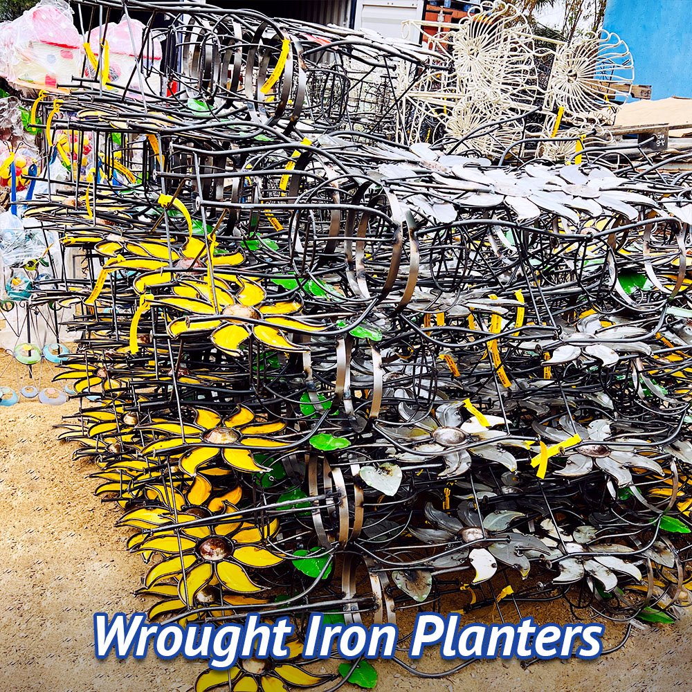 Wrought Iron Planters