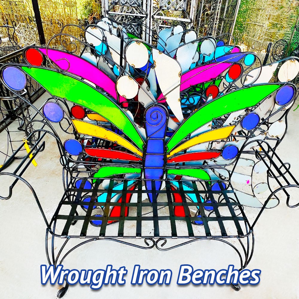 Wrought Iron Benches