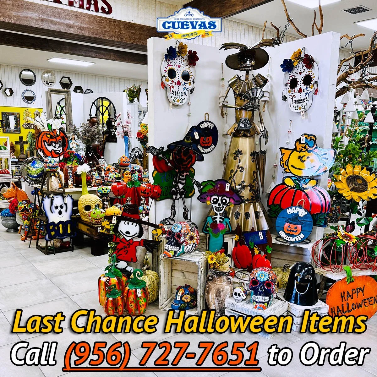Halloween — Cuevas Imports Wholesale Mexican Imports, Metal Yard Art