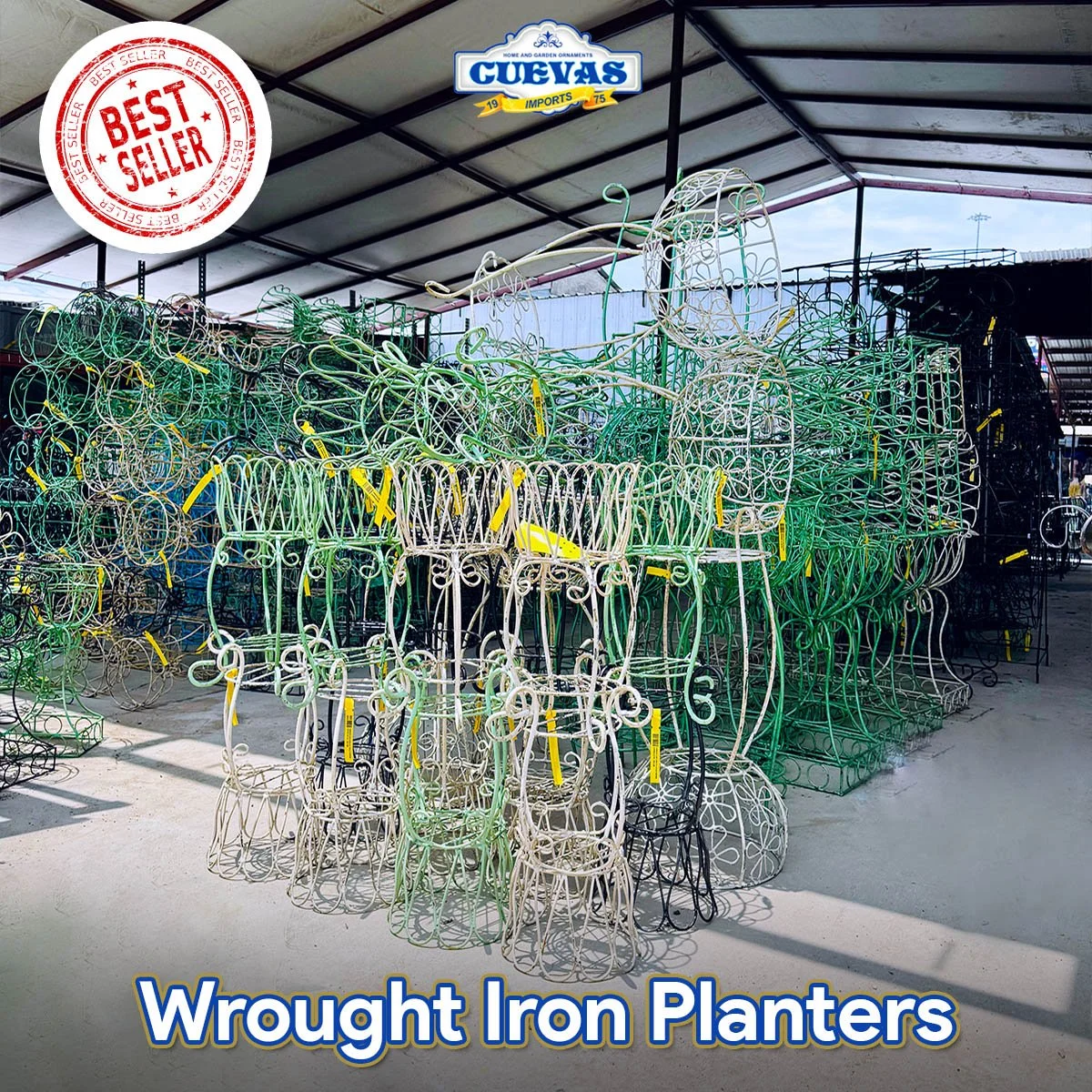 Wholesale Wrought Iron Garden Basket Planters.jpg