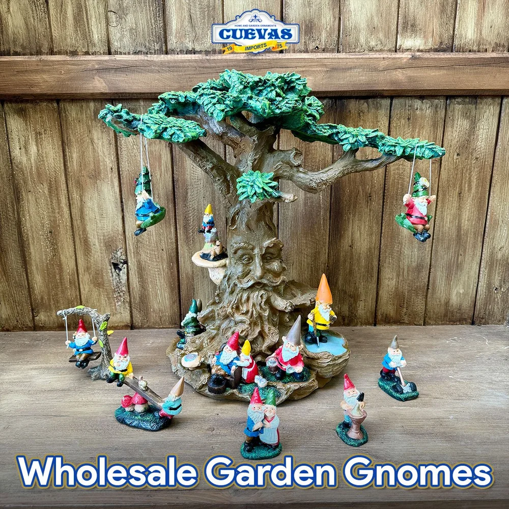 Wholesale Garden Gnomes | Handcrafted Outdoor Yard Decor | Cuevas Imports