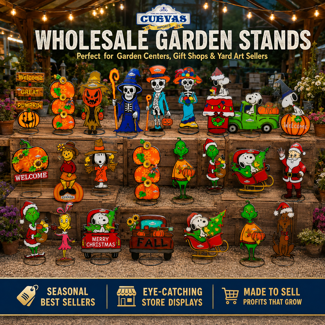 Cuevas Wholesale Imports | Metal Yard Art & Talavera