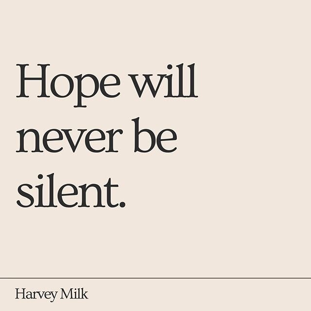 Our voices are what lives - what humanity - rely on. Never stop using yours. #harveymilk #pride #lgbtq🌈