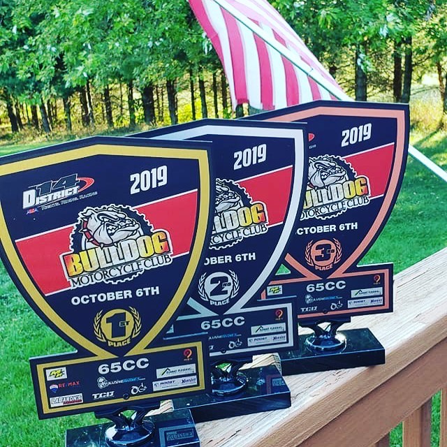 Oct 6th- Mini Moto Challenge these unique trophies for Top 3 finishing 85 riders and top 3 finishing 65 riders are up for grabs! Come get you some of that!!!
Thank you to our sponsors for helping us put on this event. 
#REMAXPlus- Samantha Longo #LaB