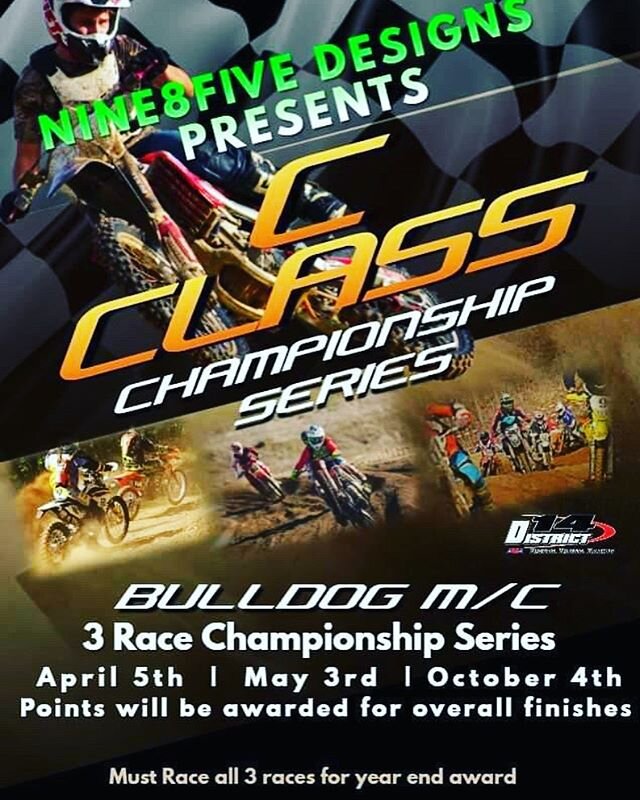 *** Attention *** C Class - 3 race Championship is starting April 5th. Must race all 3 races! Tag 2 buddies you&rsquo;ll beat!! @nine8five_designs