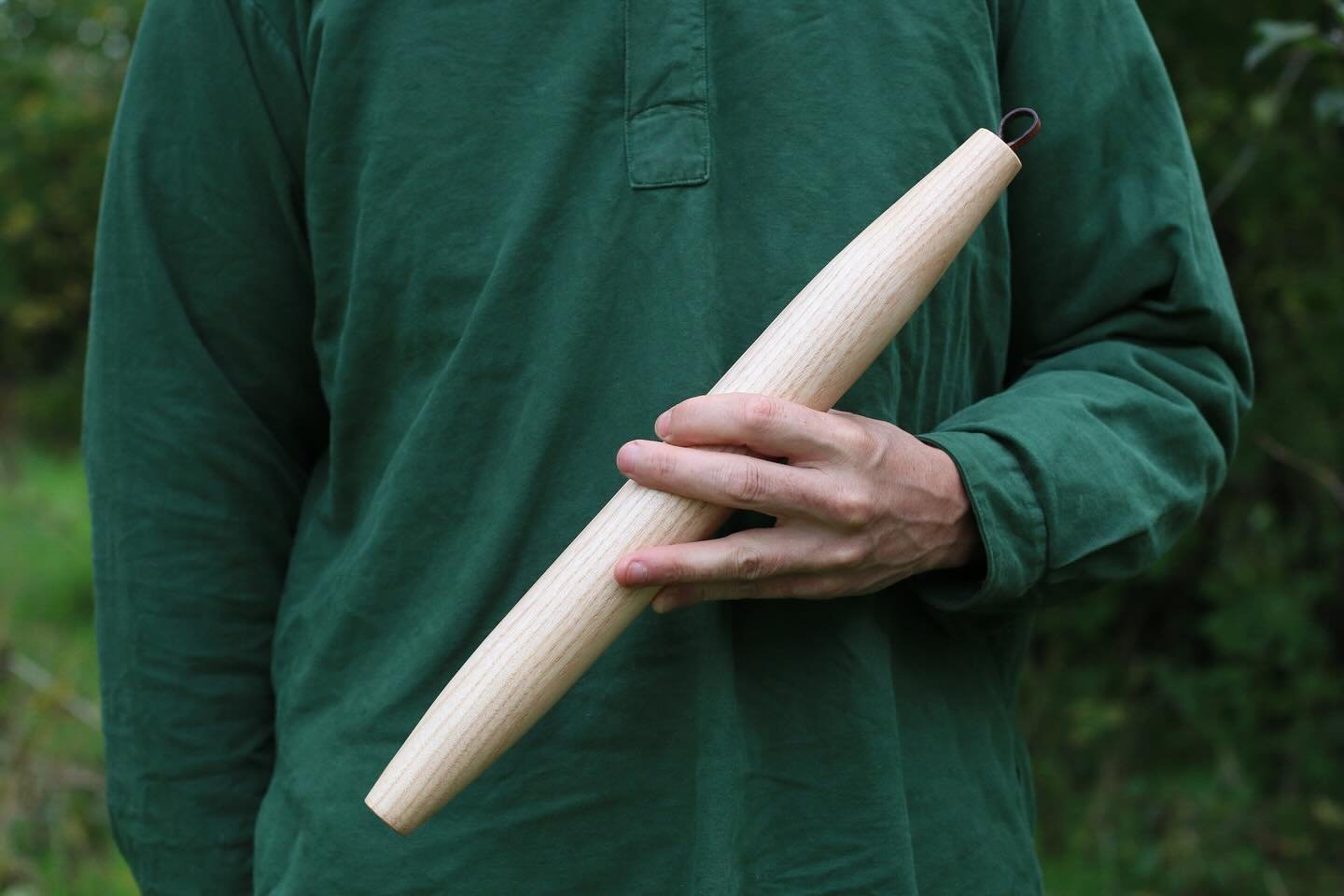 New rolling pins added to my website. Turned on my new lathe from Ash. French style with useful leather hanging loop. 

#rollingpin #kitchenware #kitchenstyle #madeindevon