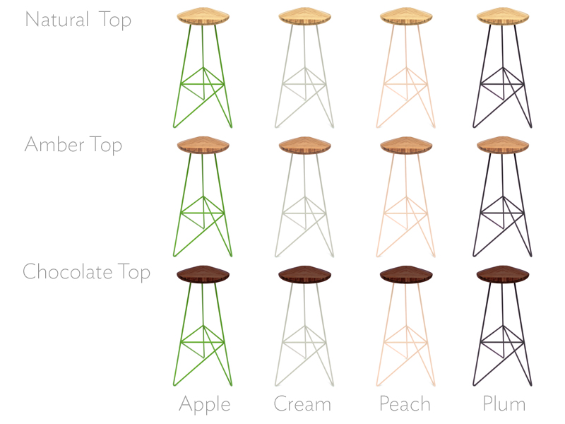 AcuteHighStool_ColorPreview3x4Grid.jpg