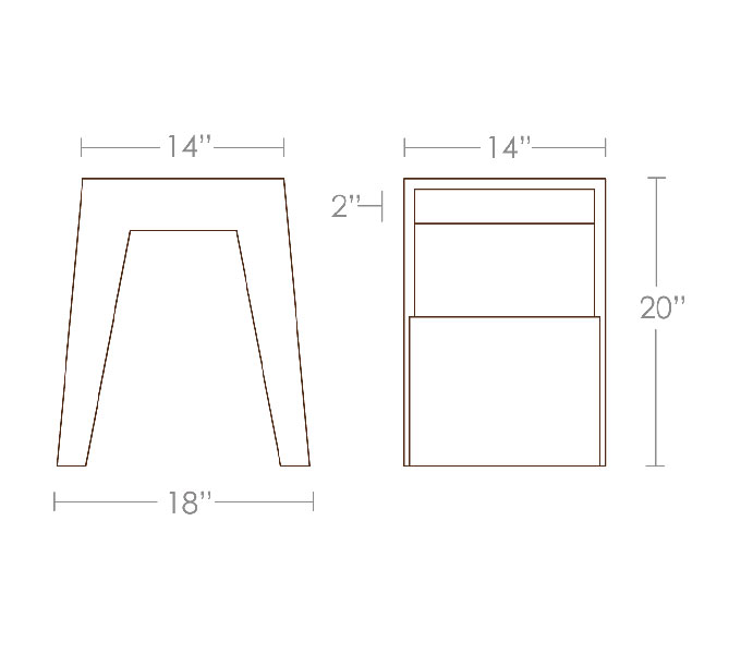 Hollow End Table — Brave Space Design