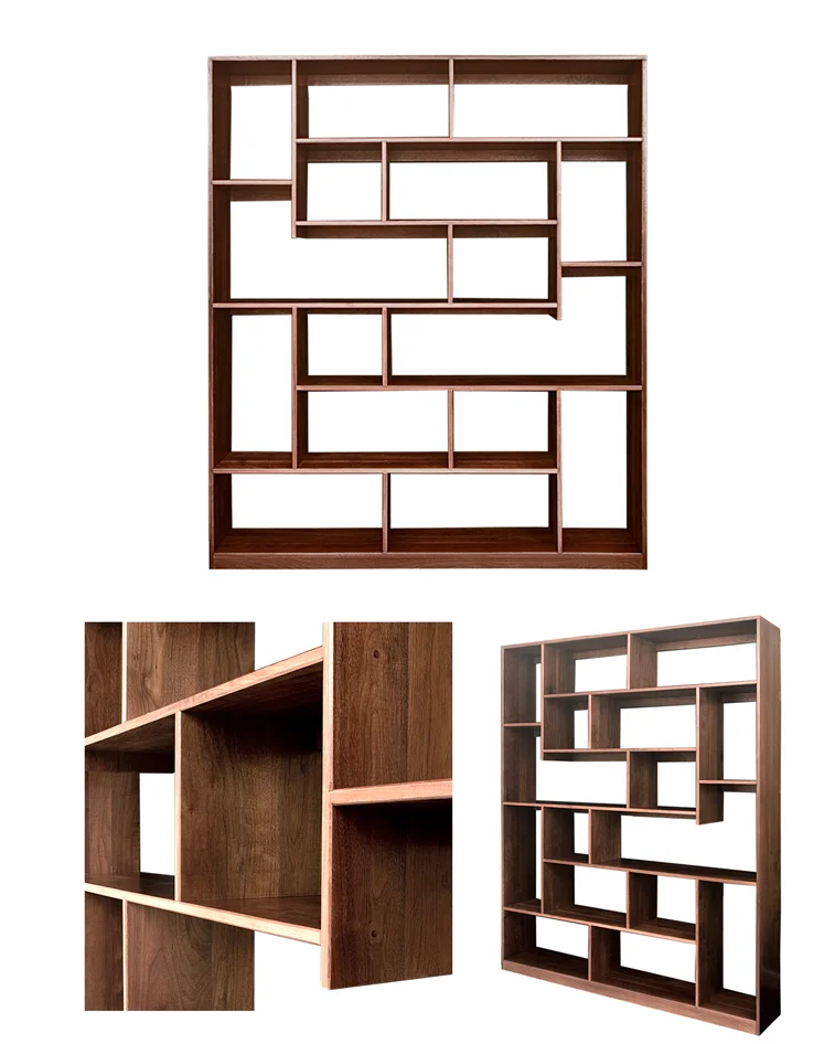 Walnut Stagger Wall Unit / NY