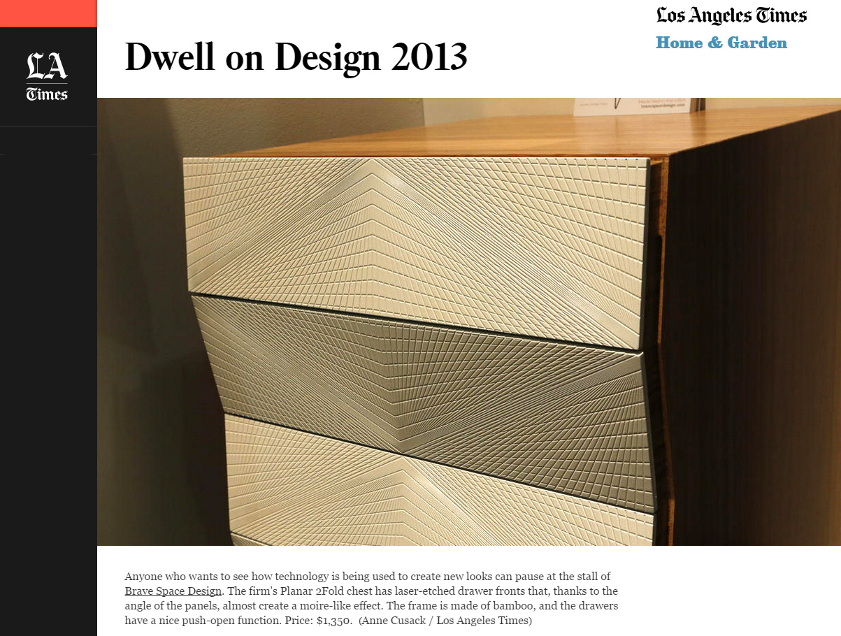 LA Times - Dwell on Design / 2013