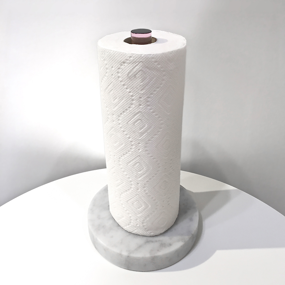 Marble Paper Towel Holder - Gray