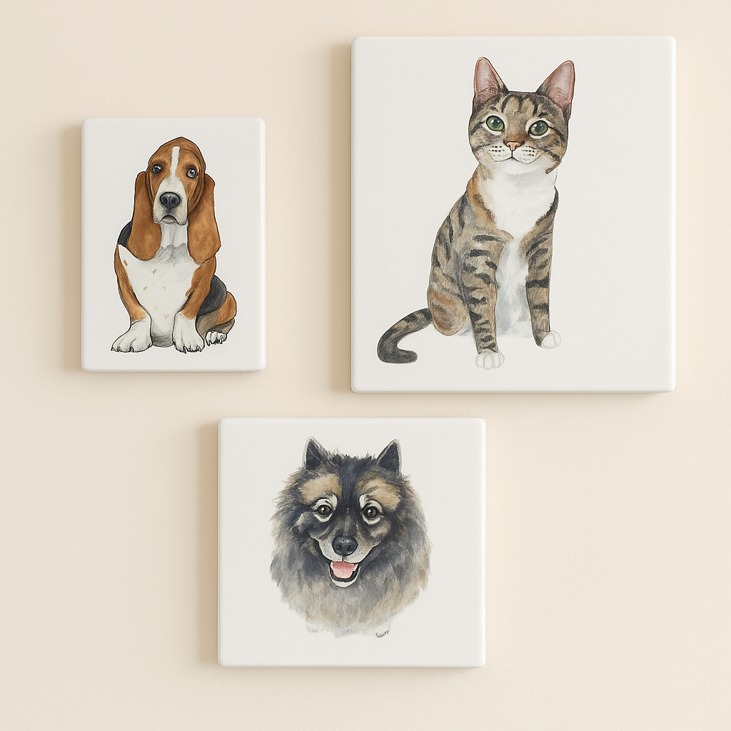 Pet Portrait Clay Canvas