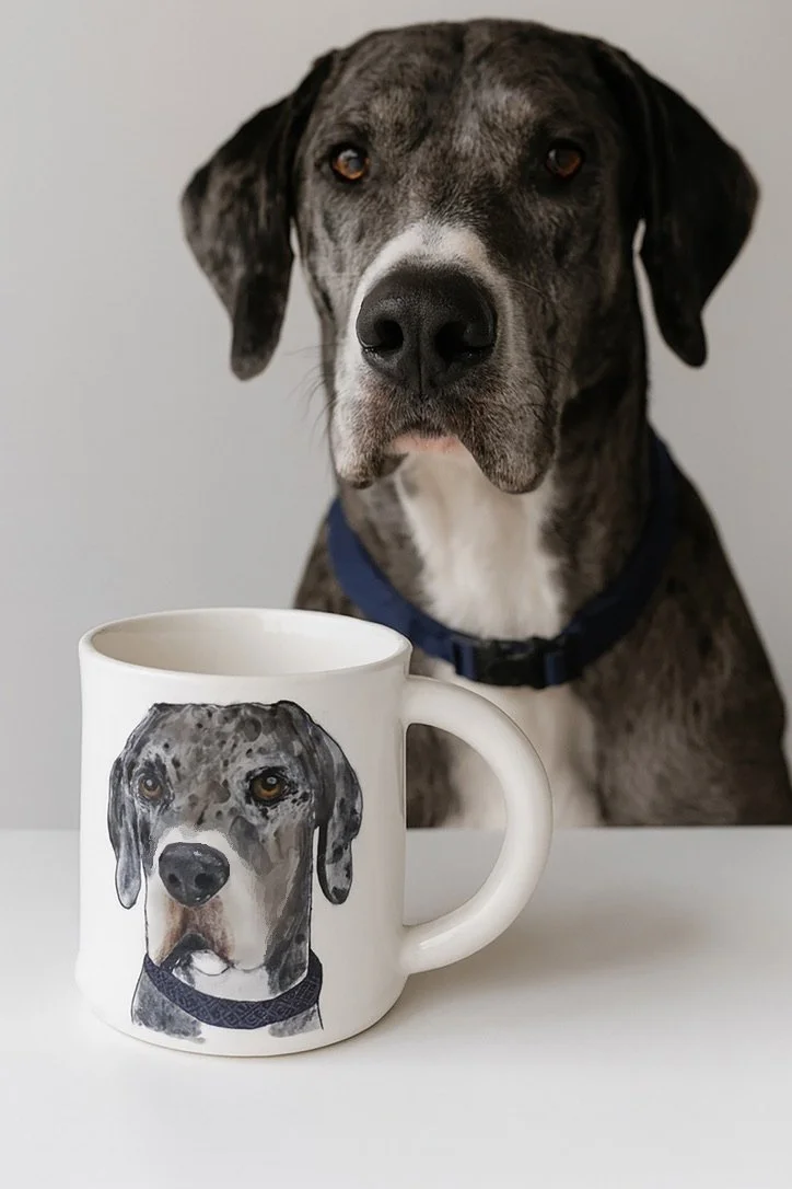 Painted Custom Pet Mug  Hadley Clay Studio