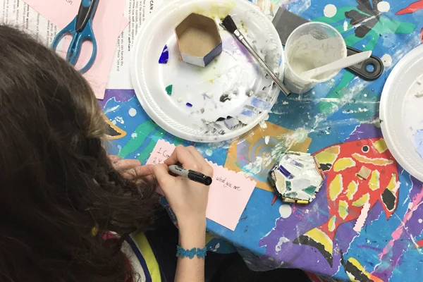 Mosaic Hope Boxes at Kate's Club