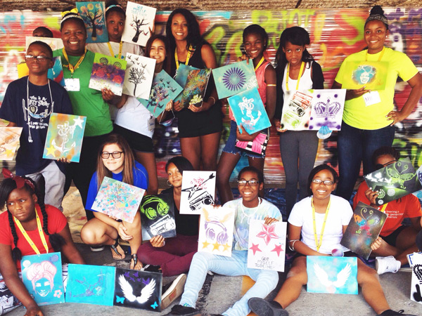 Kate's Club Graffiti Workshop with Paint Love