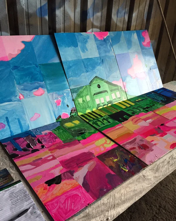 The finished Pullman Yard mural! 