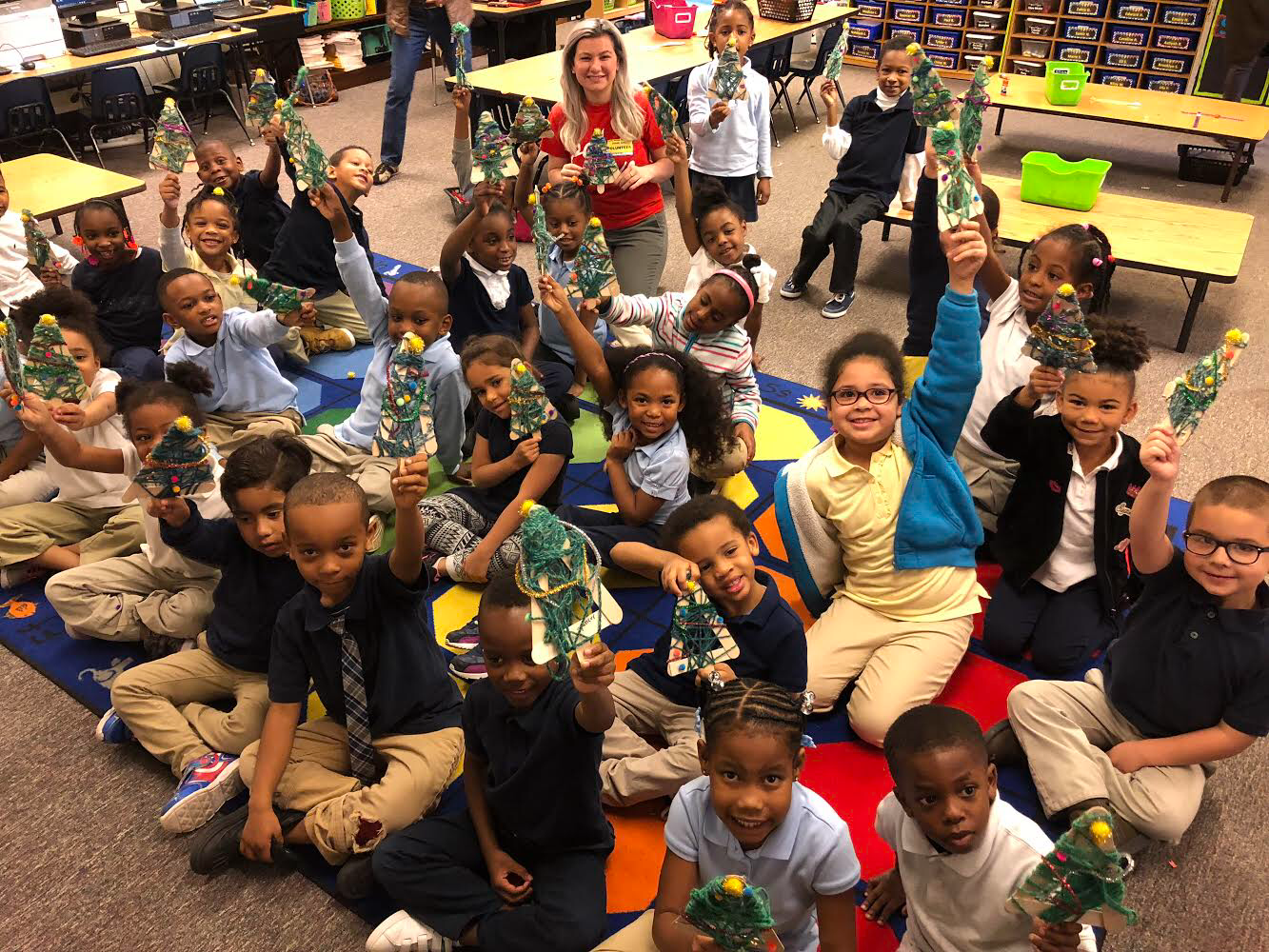 A semester of art with Kindergarteners at Powder Springs — Paint Love