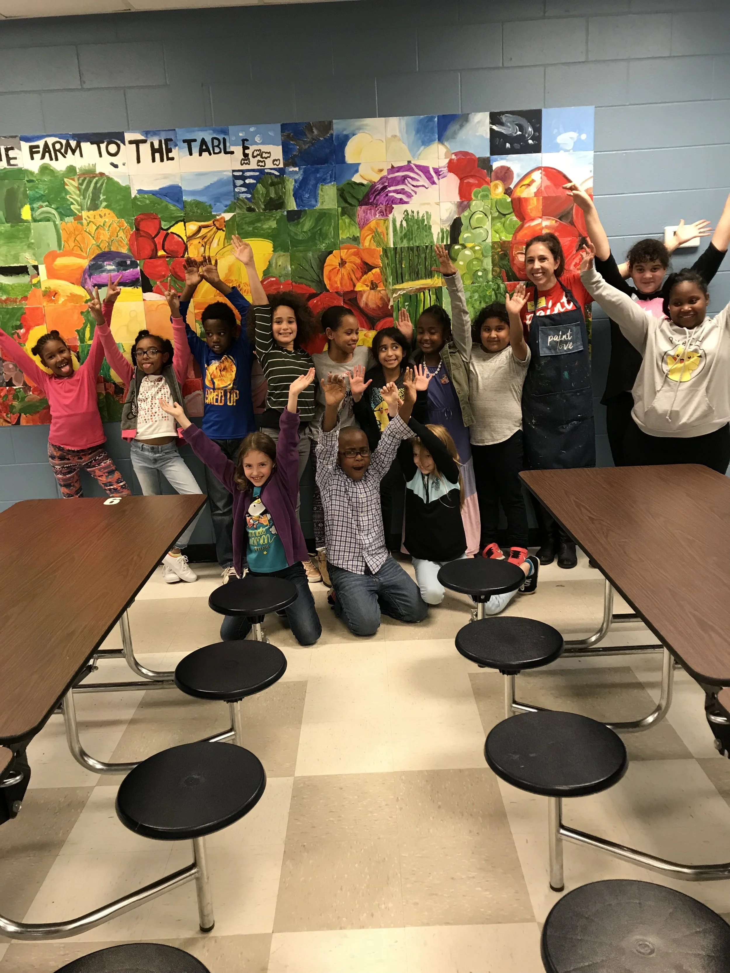 Farm to Table Mural at Dowell Elementary — Paint Love