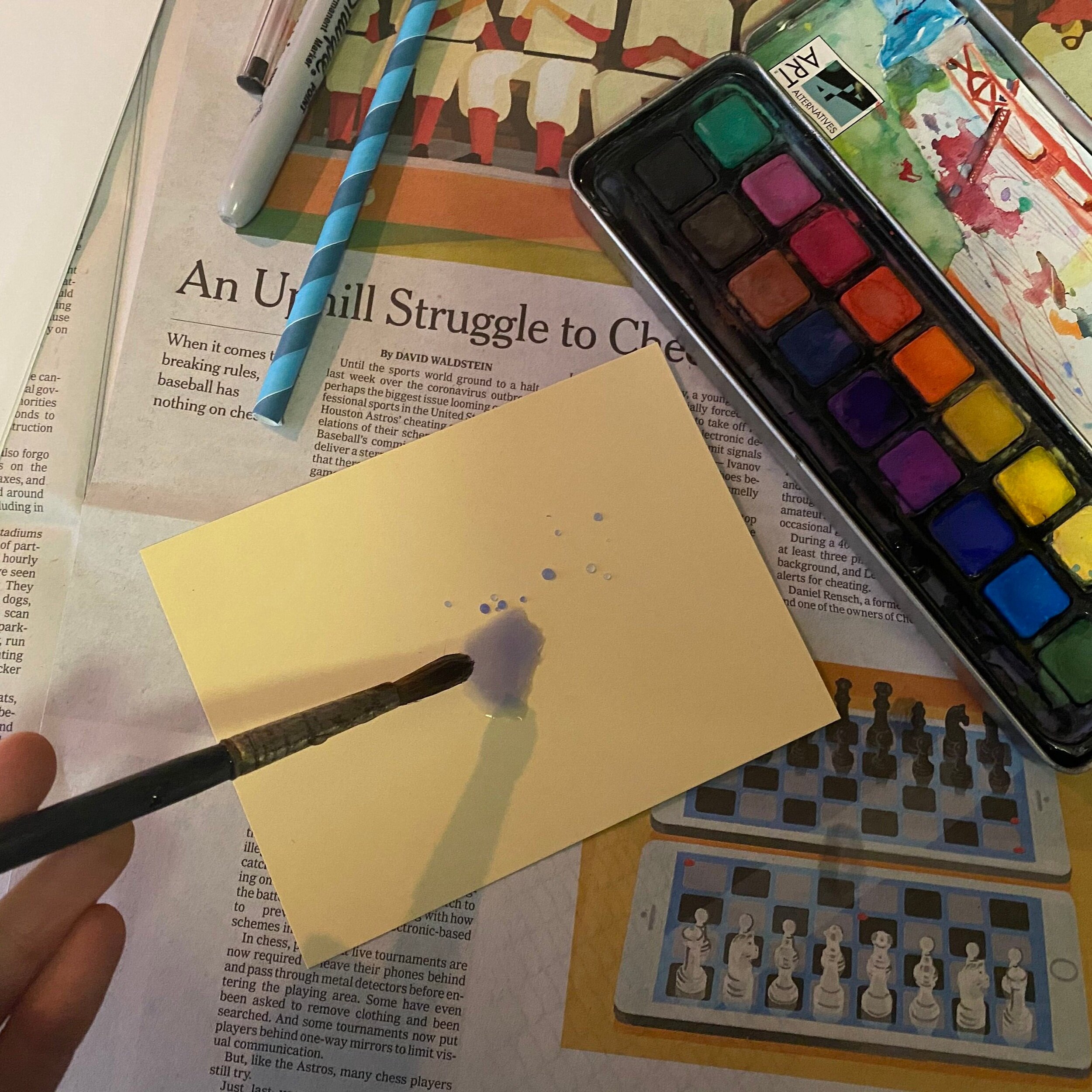 Paint Love kids art project Worry Monster