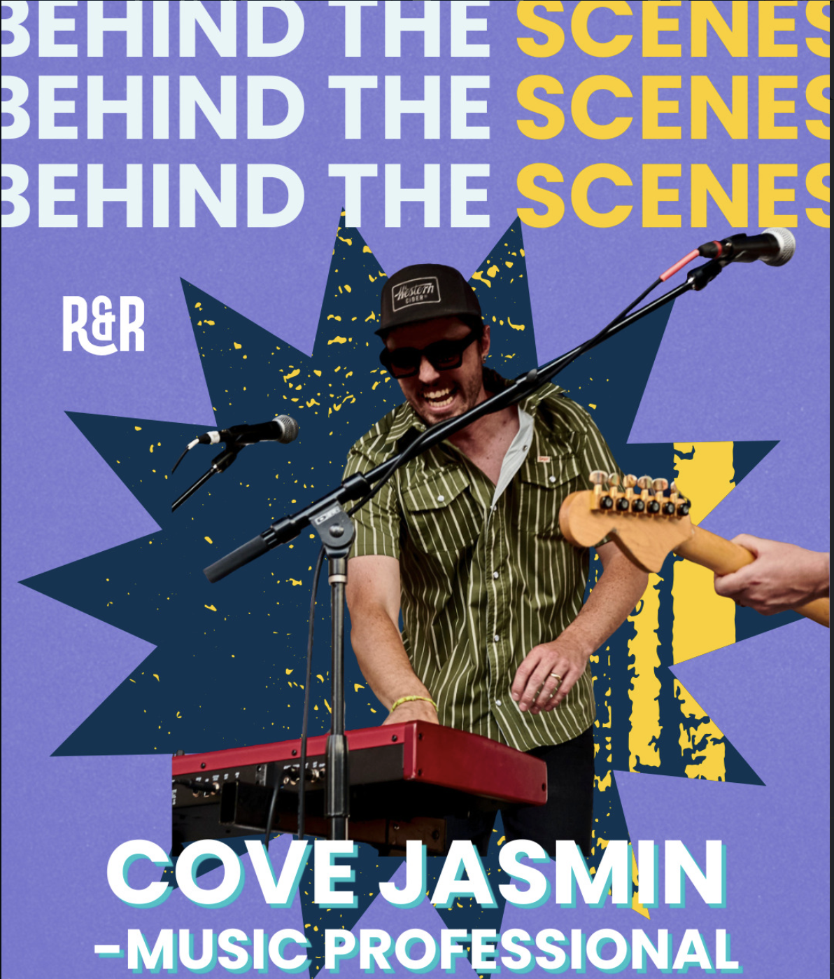 Social media post created to share behind the scenes on event volunteers.