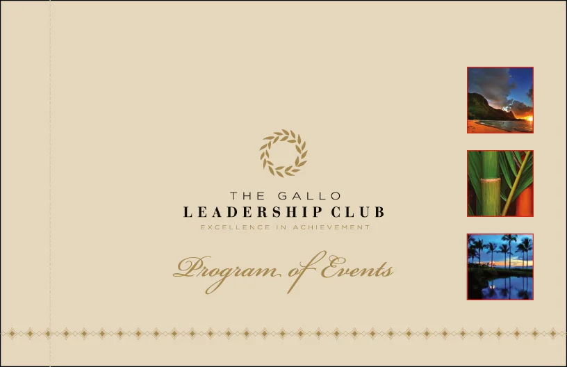 Program of Events Cover (Custom Die Cut)