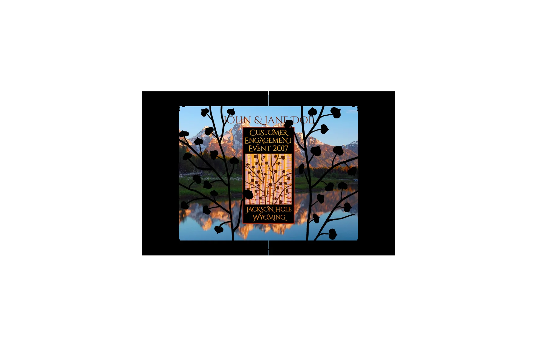 Laser Die-Cut Invitation Mailer