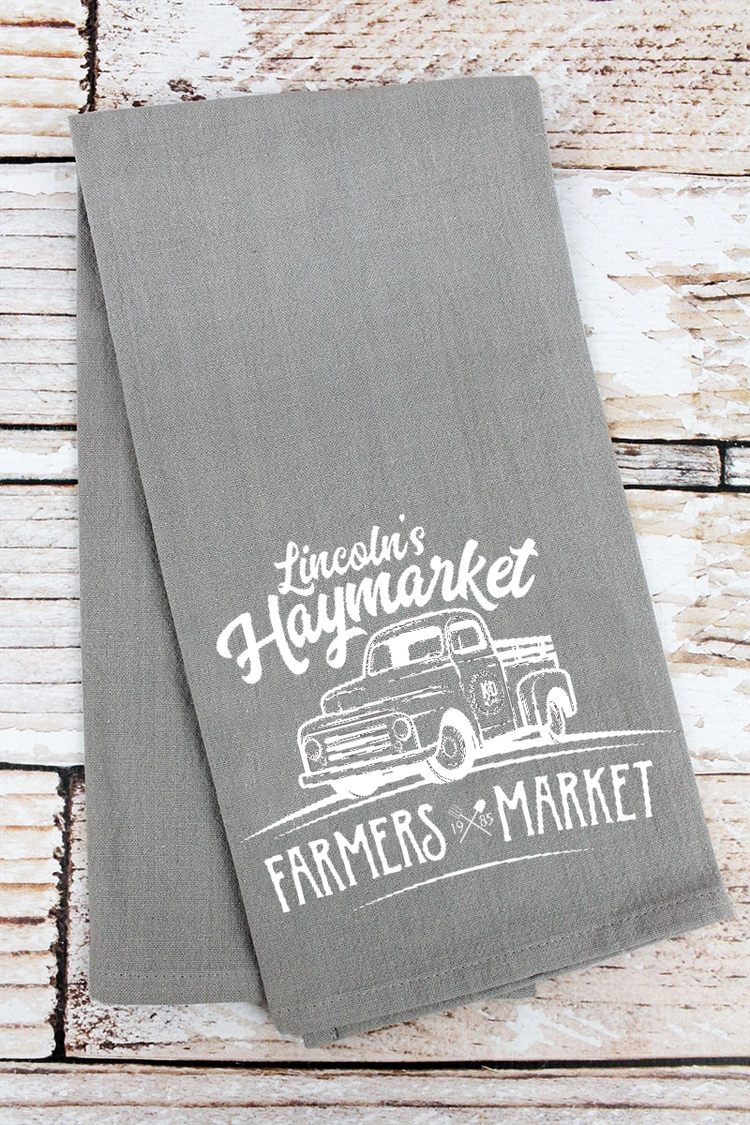 Download Haymarket Farmers Market Tea Towel Kd Designs