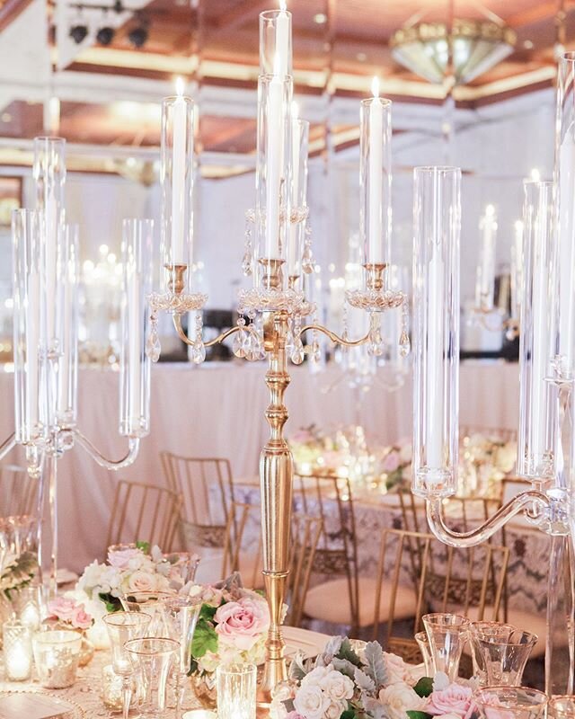 Such a beautiful space created at the Four Seasons Scottsdale. The lace linens, candelabras, white drapery, gold flatware and mixture of blush floral created the most romantic setting for Amanda and Patrick's wedding reception. We work with the most 