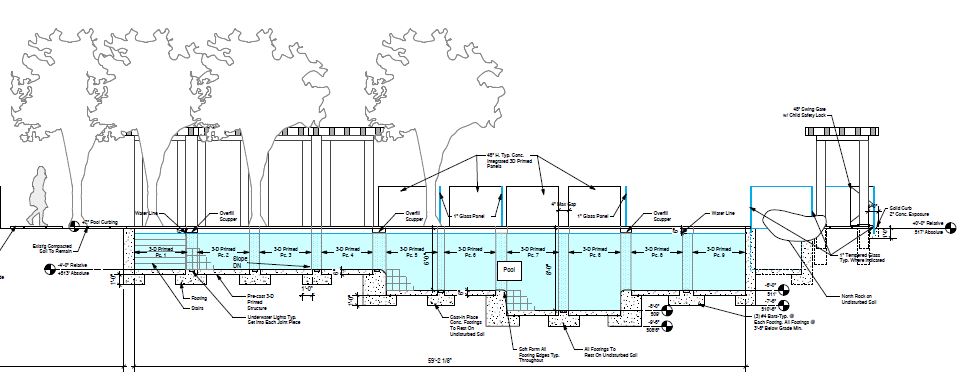 Section/Detail Plan of Pool