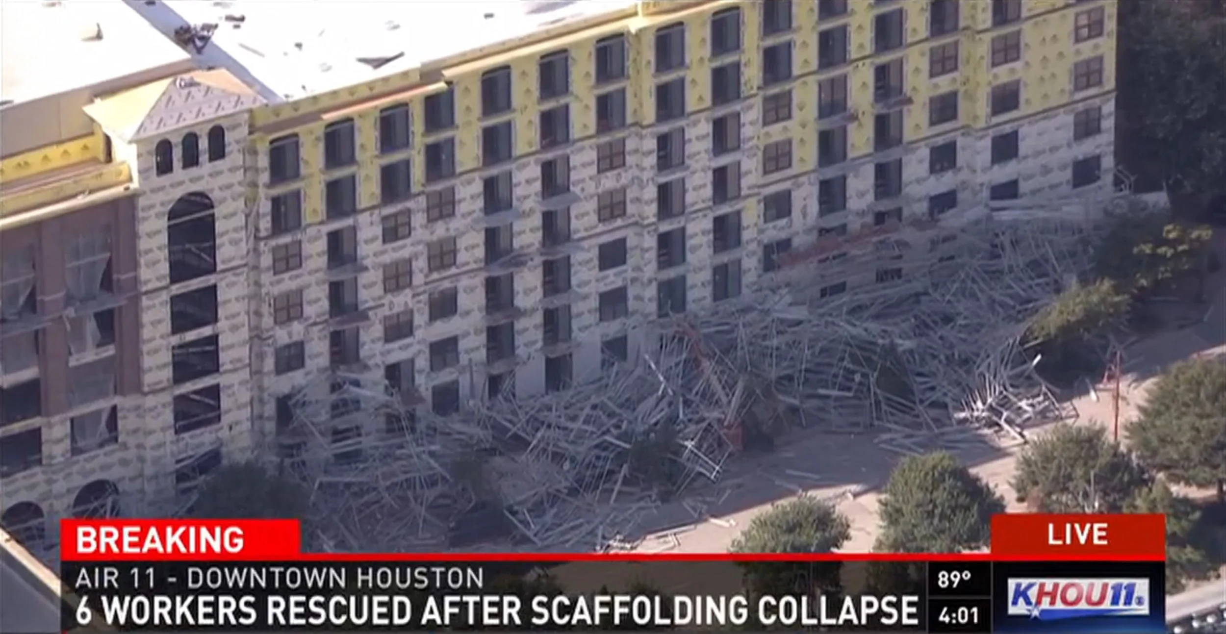 Major Scaffolding Collapse in Houston Injures 6 — Construction Junkie