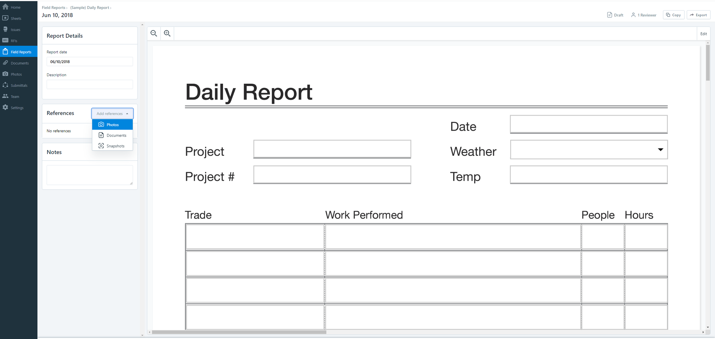 Construction Field Report Template from images.squarespace-cdn.com