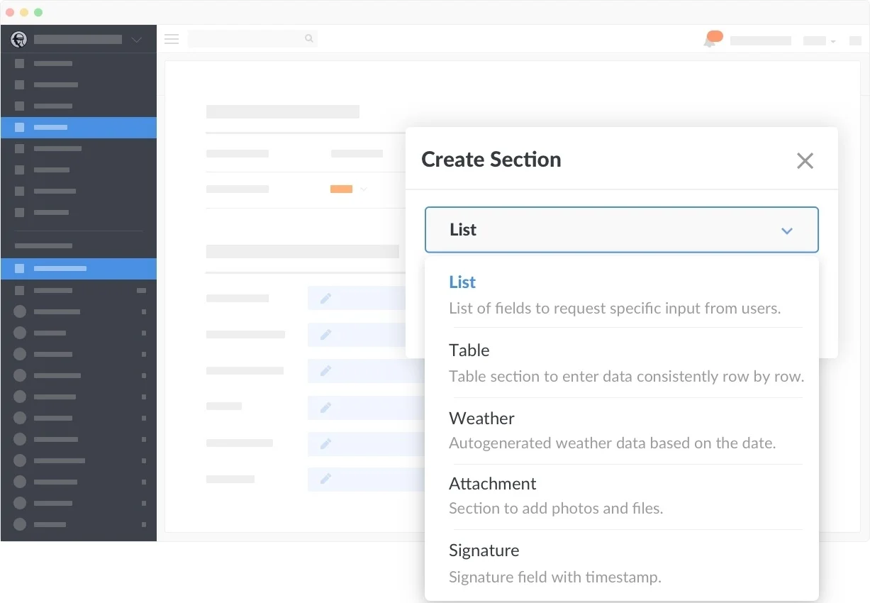 Fieldwire Custom Form Builder