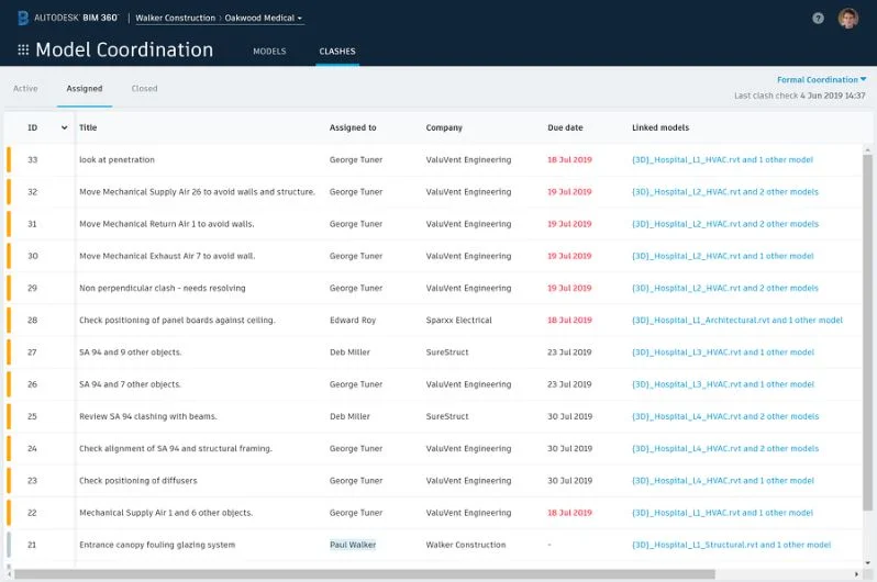 Autodesk BIM 360 Updates Clash Detection Functionality within Model ...