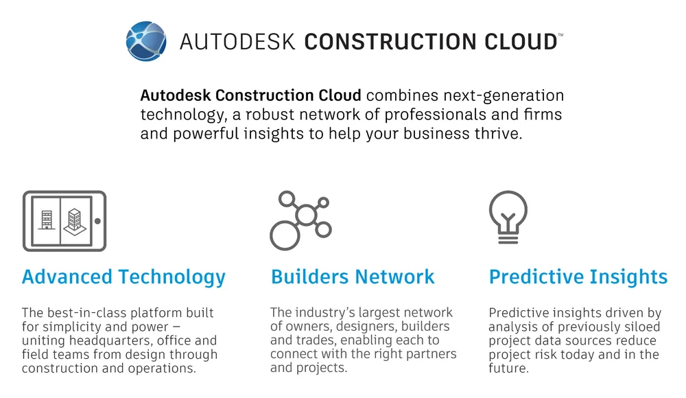 Autodesk Announces Autodesk Construction Cloud, Their New Cohesive ...