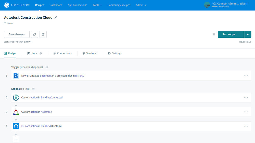 screenshot of ACC Connect, courtesy of Autodesk