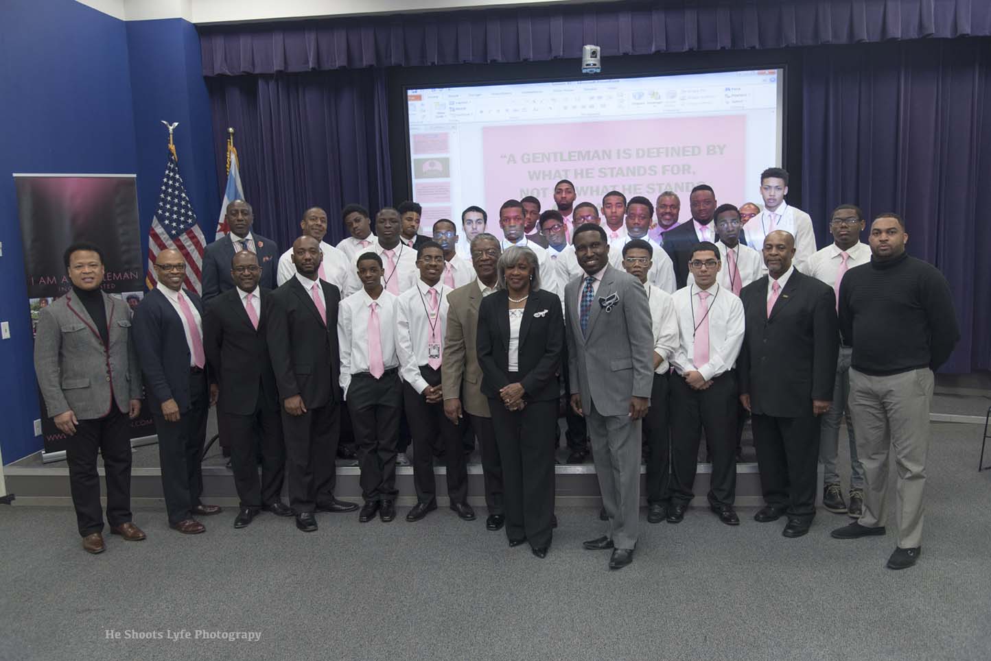 IAmAGentleman students and Mentors - Asthma Education and Scholarship Presentation