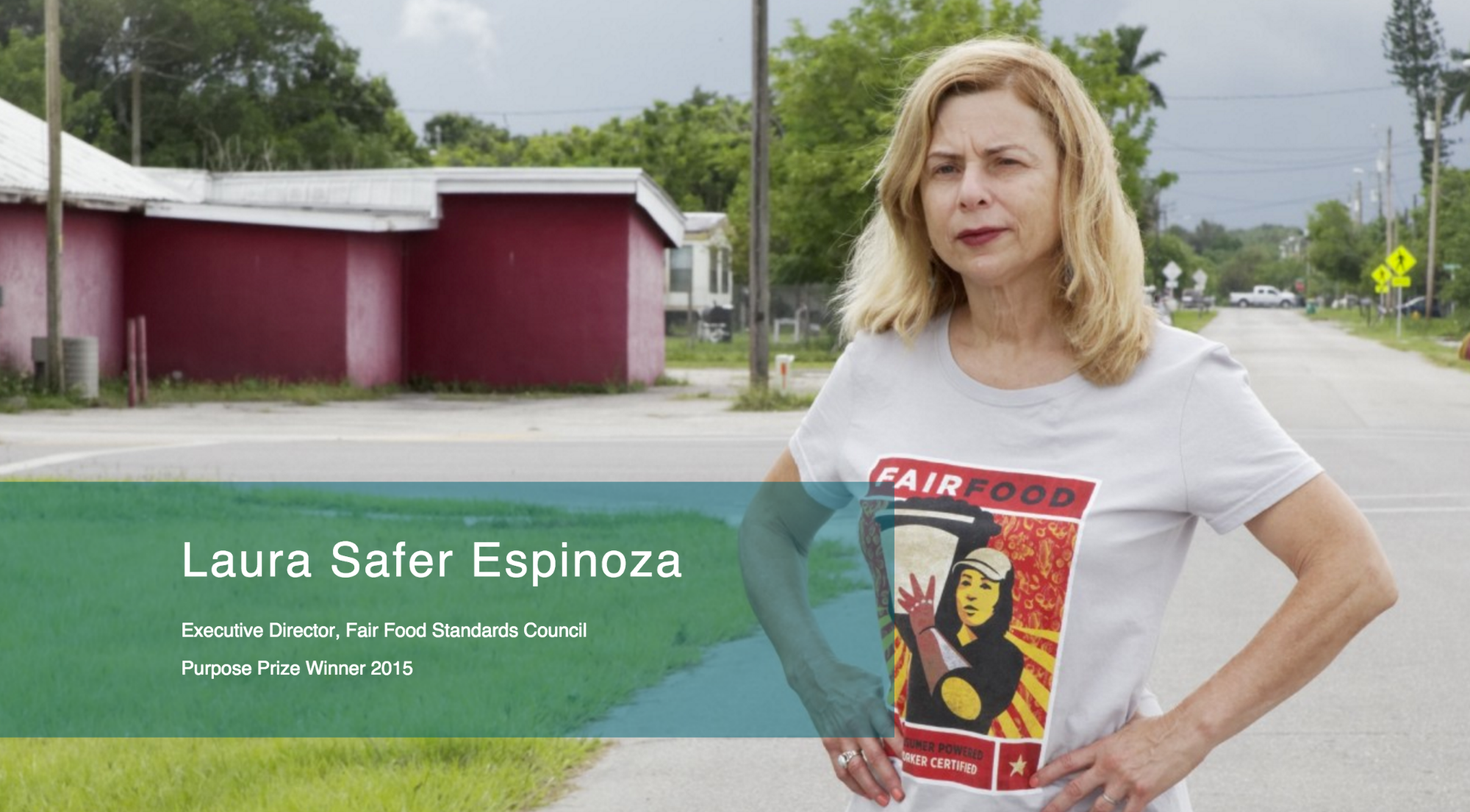 The Fair Food Standard Council's Judge Laura Safir Espinoza, honored with Encore.com's prestigious 2015 Purpose Prize.