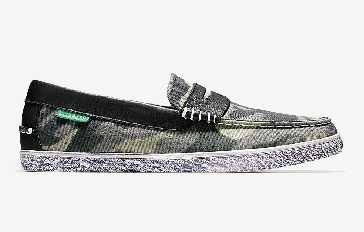 cole haan camo loafers