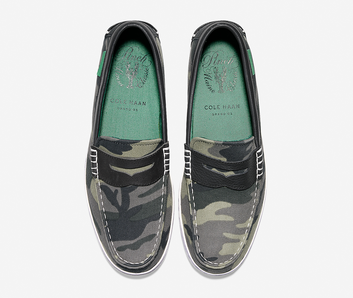 cole haan camo loafers