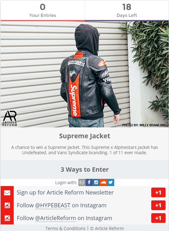 supreme alpinestars jacket